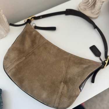 Vintage Coach Suede Hobo Shoulder y2k★ Vintage Y2k Coach Suede Hobo Shoulder Bag – Eclectic Inventory