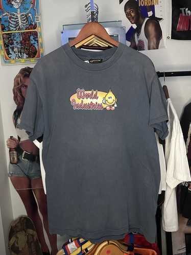 トップス WORLD INDUSTRIES - 90s EARTH TEE World Industries Globe Sketch Classic Skateboarding 90s