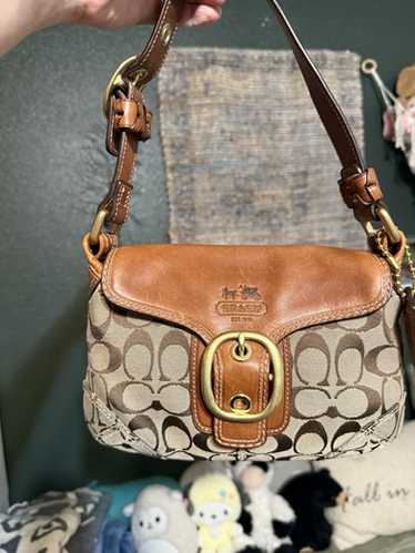 バッグ COACH Bleeker Legacy Soho Hand Bag Rare Coach bleecker legacy soho - Gem
