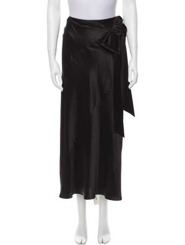 【Simone Rocha】 SILK Floral Pleated Skirt Simone Rocha // Red & Multicolour Floral Applique Skirt