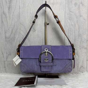 バッグ vintage coach old purple Suede soho Coach soho purple suede - Gem