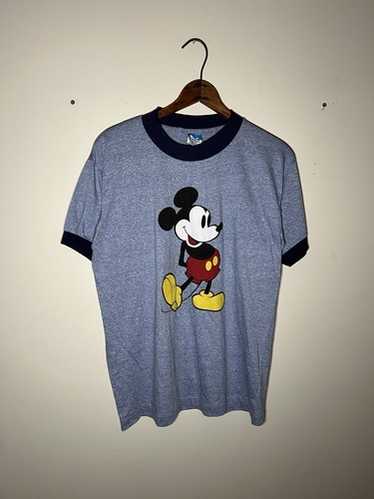 Vintage Mickey Mouse Ringer T-Shirt Rockabilly Disney - Gem