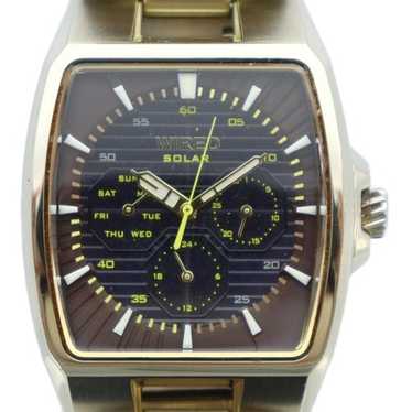 【美品】SEIKO 腕時計　WIRED × L GEAR SOLID SEIKO Black Dial LTHR Strap Men's Watch CALF-Z18 -Store
