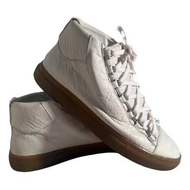BALENCIAGA Arena Low ネイビー スニーカー EU40 バレンシアガ アリーナ レザー スニーカー 40 メンズ ブラック