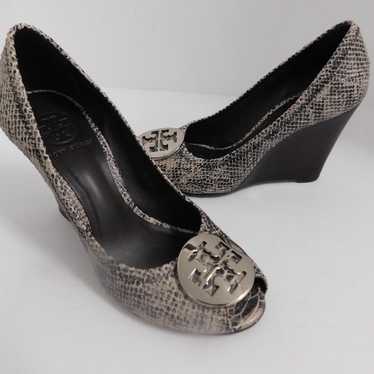 Tory Burch Julianne Multi-Color Python Embossed L… - image 1