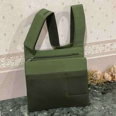 バッグ miumiu 90s Archive Flower Shoulder Bag Miu Miu // 1990's Green & Gold Mesh Floral Shoulder Bag