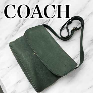 バッグ COACH Vintage shoulder bag green sonoma@ COACH Vintage Sonoma Drawstring Nubuck Green Leather Luxury