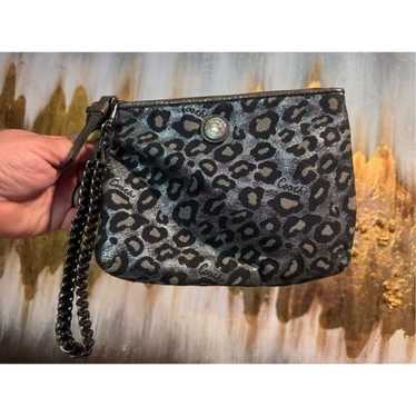 バッグ Coach Poppy Silver Ocelot Shoulder Bag バッグ Coach Poppy Silver Ocelot Shoulder Bag Coach Poppy