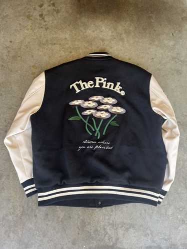 XLARGE×VANDY THE PINK VARSITY JACKET L Vandy The Pink x XLARGE Varsity Jacket Black Purple Men's