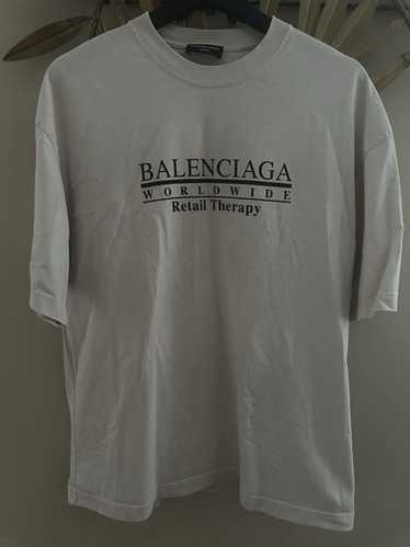 BALENCIAGA Retail therapy Tシャツ Balenciaga - Retail Therapy cotton jersey T-shirt Balenciaga