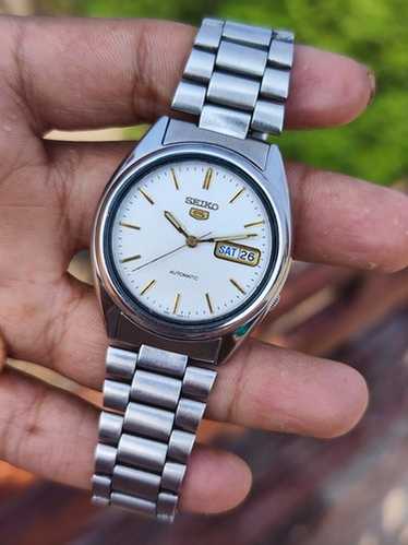 SEIKO5 7S26-0480 稼働良品　裏スケ Seiko Seiko 5 7S26-0480 Vintage Day Date Stainless Steel