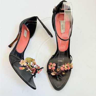 【Lovelyveg】PRADA Leather Strap Shoes Prada velcro sneakers - Gem