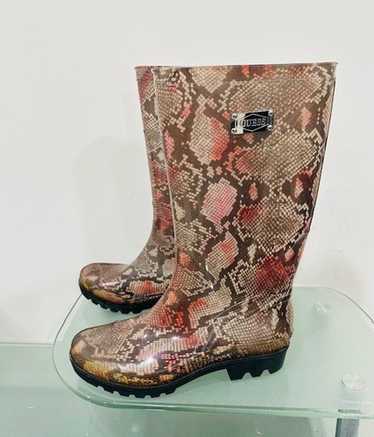 Guess  Rain Boot  Python Print Women's Size 10 - image 1