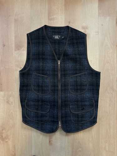 ダブルアールエルRRL ”HONBRE CHECK”WOOL VEST RRL Shearling Vest Suede #rrl #doublerl #leather