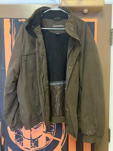 St. John's Bay padded jacket 90’s Vintage St John's Bay Outdoor Coat M 90s Beige Zip Snap - Etsy