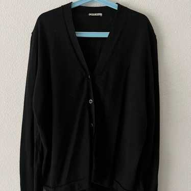 トップス Miu Miu Silk Mix Ribbon Cardigan Black Cropped cashmere cardigan in black - Miu Miu | Mytheresa