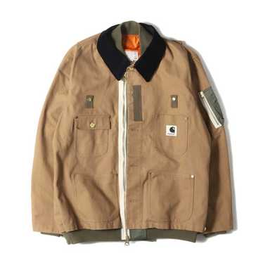 Carhartt MA1ジャケット Sacai - Sacai X Carhartt WIP キャンバス × MA-1 ジャケット