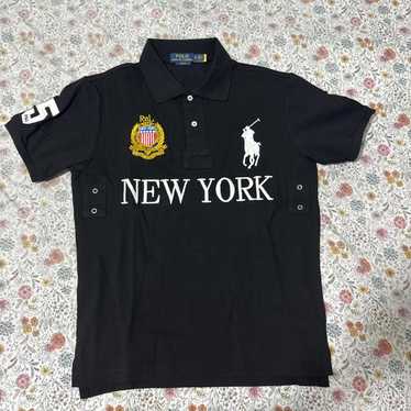 トップス polo ralph lauren new york black s size Polo Ralph Lauren New York T-Shirt Mens Large Crew Neck NY S