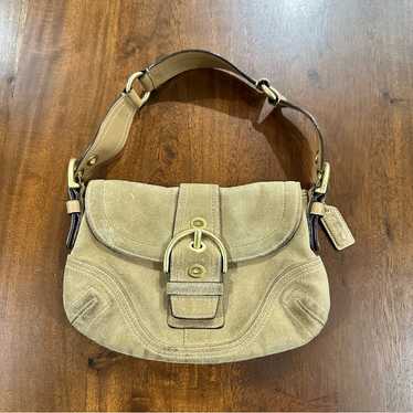 vintage coach old mini Boston Suede 茶 Coach vintage mini boston - Gem