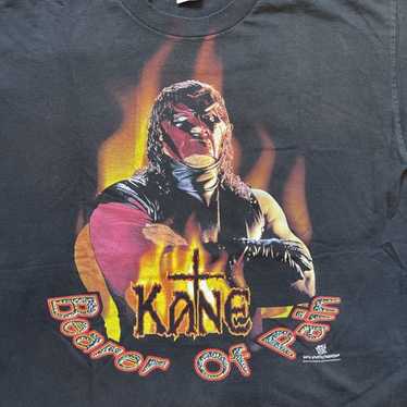 WWF/90s'、ヴィンテージ、kane.オフィシャルTシャツ、XL VINTAGE WWF PURE EVIL KANE TEE SHIRT 1992 SIZE XL – Vintage