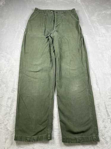パンツ Used Us Army OG-107 Utility Trouser 60s VINTAGE US ARMY UTILITY TROUSERS PANTS OG-107 SATEEN 1960S