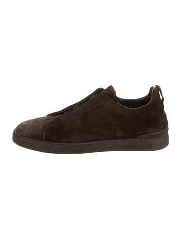 ZEGNA ダークブラウン スエードシューズ 7 EU / 8 US Luxury Designer Sneakers for Men | ZEGNA US