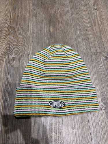 帽子 Supreme chenille stripe beanie Supreme Chenille Stripe Beanie (FW19) - $36