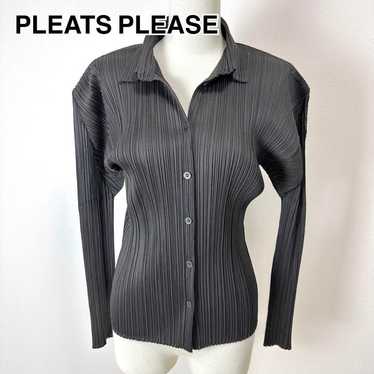 細見え！PLEATS PLEASE カーディガン　サイズ２　M〜L 細見え！PLEATS PLEASE カーディガン サイズ2 M〜L PLEATS