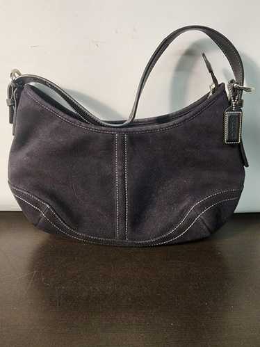 バッグ vintage coach Soho Hobo hand bag navy Coach Vintage Soho Navy Khaki Hobo Canvas Leather Hand Bag