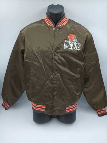 90s STARTER NFB BROWNS ナイロンスタジャン ブラウン Starter jacket cleveland browns - Gem