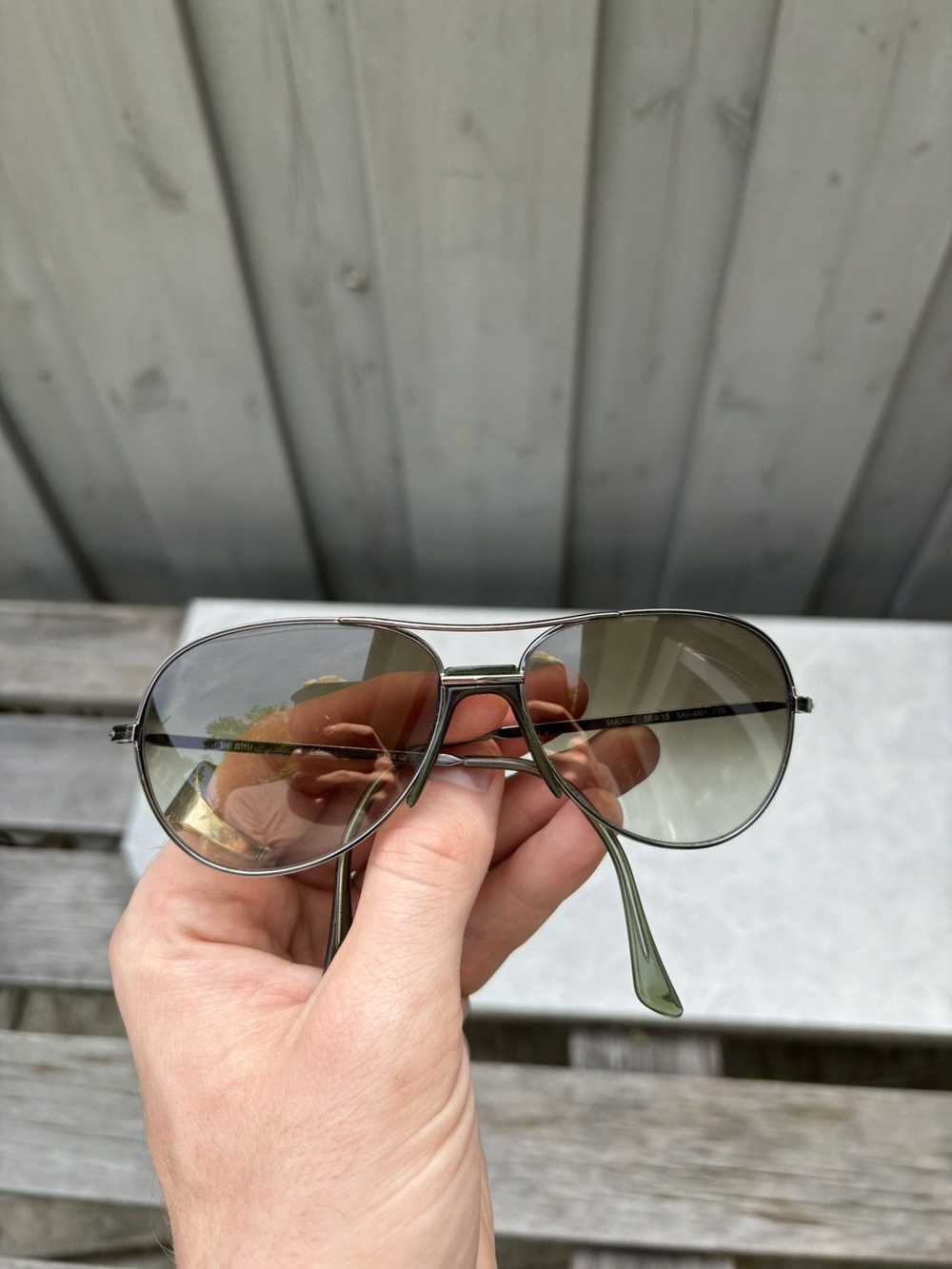 Designer × Miu Miu × Prada Miu Miu Sunglasses Met… - image 2