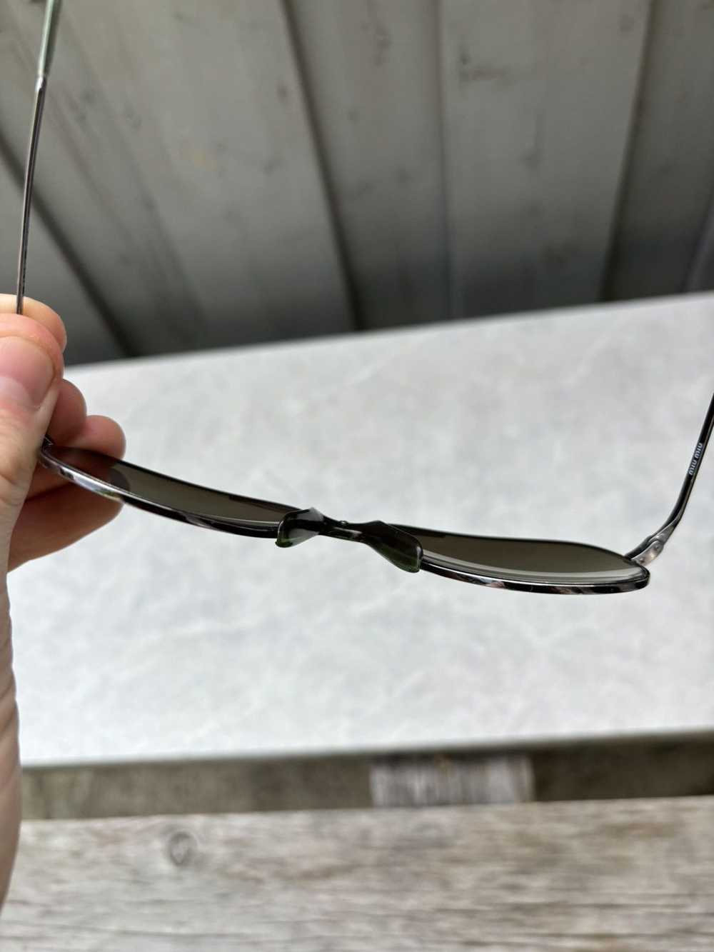 Designer × Miu Miu × Prada Miu Miu Sunglasses Met… - image 7