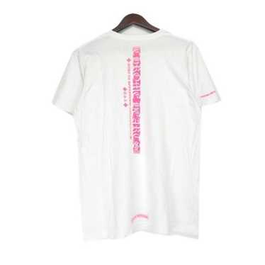 トップス CHROME HEARTS NEON PINK STRIPE LOGO Tee Chrome hearts pink short - Gem