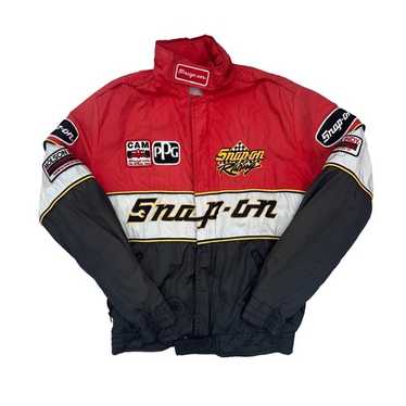 Snap-on ドラッグレースジャケット　レーシングジャケット　ヴィンテージ希少 90's CHOKO Snap-on Racing Checker Flag Racing Jacket