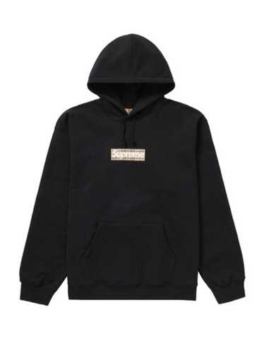 谷 JAPAN　Supreme Burberry Box Hooded Supreme Burberry Box Logo Hooded Sweatshirt Heather Grey