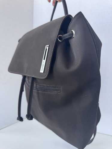 Y2K GUESS ミニバックパック ブラック Guess USA Leather Black Backpack Vintage Buckle Y2k Long