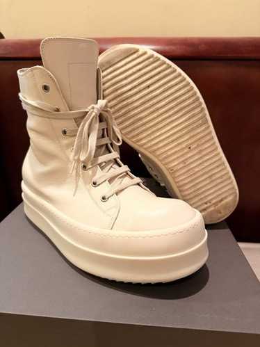 靴 Rick Owens DRKSHDW Mega Bumper White Rick Owens DRKSHDW White Front Zip Megatooth Boots | eBay