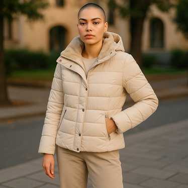 ZARA × And Wander　ダウン　SHORT PAFFER COAT WATER REPELLENT WINDPROOF SHORT DOWN JACKET - Khaki | ZARA