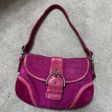 バッグ Coach Soho Mini Handbag Signature Pink Coach | Putting the fun in FUNctional! The Signature