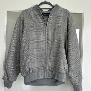 S*様 90s vtg   wool bomber jac Vintage 90s Reversible Plaid Bomber Jacket Blood Stock Ski