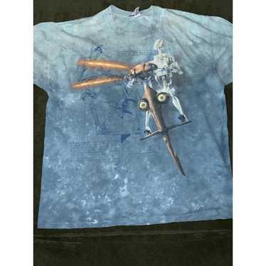 90s STAR WARS ダースモール Tシャツ L LIQUID BLUE Star Wars Darth Maul Liquid Blue T-Shirt L NWT 1999 Vtg Tie