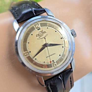14K ENICAR ULTRASONIC /アンティーク/不動/スイス製 Enicar Ultrasonic Vintage Hand-Winding Watch Men's Antique