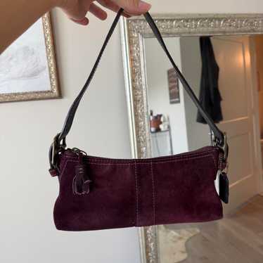 vintage coach old purple Boston Suede 紫 Purple Coach Bag Suede for sale | eBay