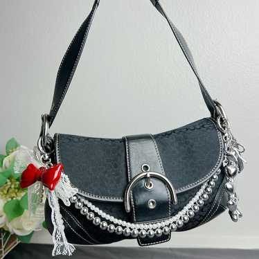 バッグ coach Y2K soho mini Boston Bag Signature y2k coach mini soho bag - Gem