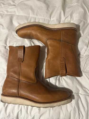 靴 RED WING 866 10E RED WING 866 PECOS Traction Tred Pull On Leather Work Boots