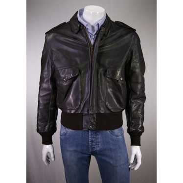 Schott flight jacket/48/leather/brw/plain/i-s-674… - Gem