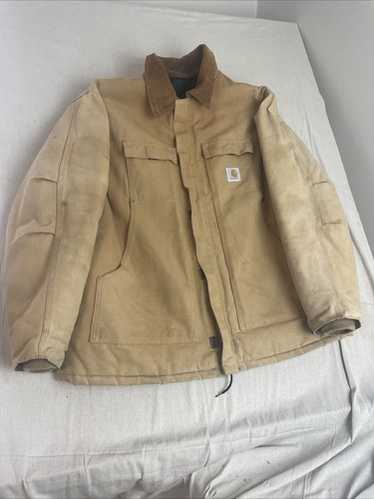 90s usa製 Carhartt Traditional Jacket Carhartt Rare Vintage 90's Jacket Men's JR106 Hooded Tan