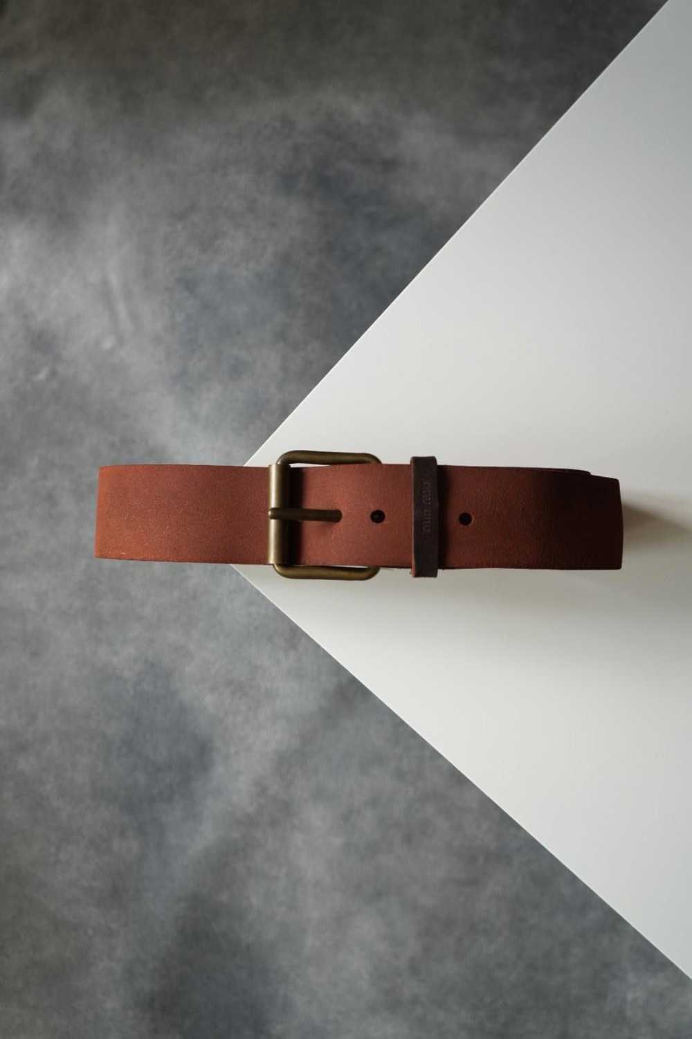 Miu Miu S/S 2002 Miu Miu Runway Broad Leather Bel… - image 4