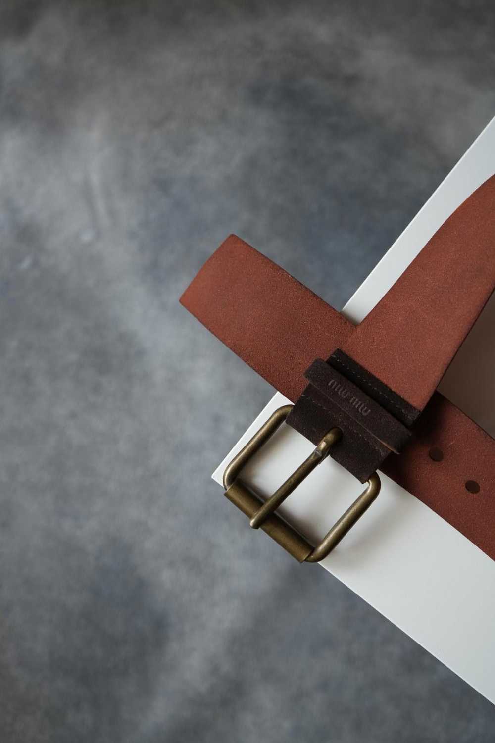 Miu Miu S/S 2002 Miu Miu Runway Broad Leather Bel… - image 8