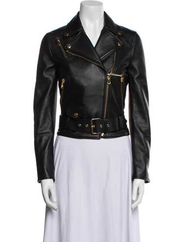 【新品】即完売 H & MOSCHINO  レザージャケット　チェーン Moschino leather jacket - Gem